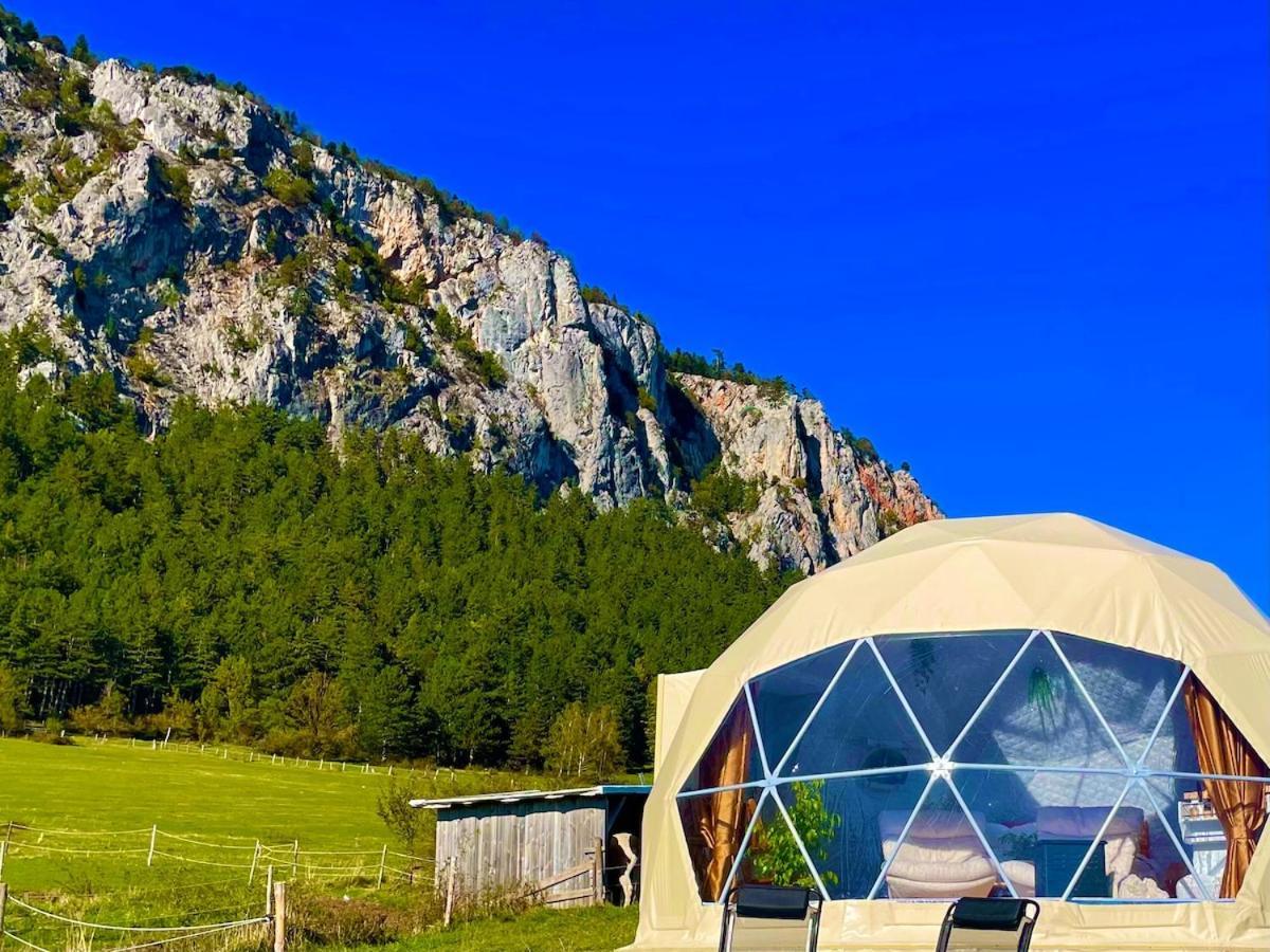 Glamping Hohe Wand - Zelt Mit Sternenfenster Und Whirlpool Hotel Maiersdorf Exterior foto