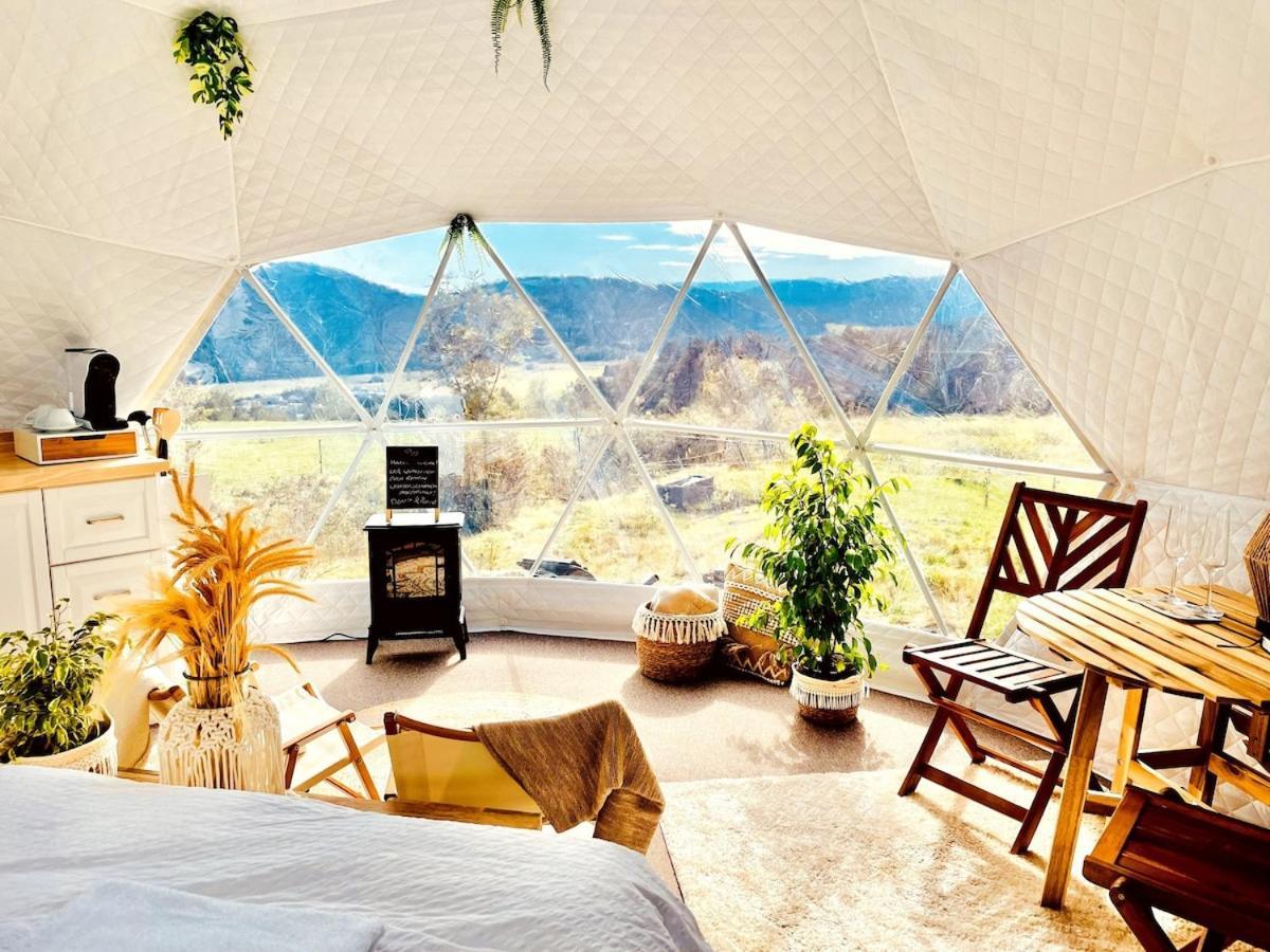 Glamping Hohe Wand - Zelt Mit Sternenfenster Und Whirlpool Hotel Maiersdorf Exterior foto