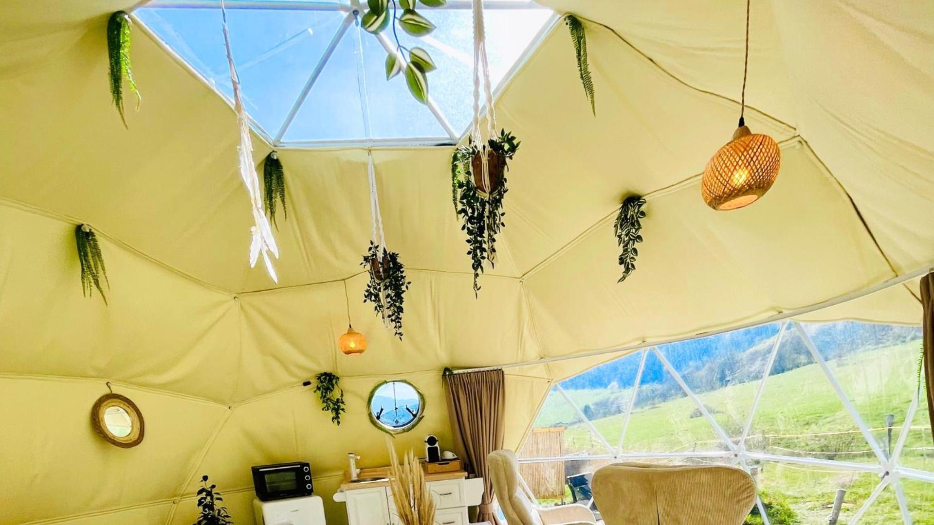 Glamping Hohe Wand - Zelt Mit Sternenfenster Und Whirlpool Hotel Maiersdorf Exterior foto